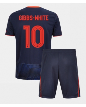 Billige Fotballdrakt Nottingham Forest Morgan Gibbs-White #10 Replika Tredjedraktsett Barn 2025-26 Kortermet (med bukser)